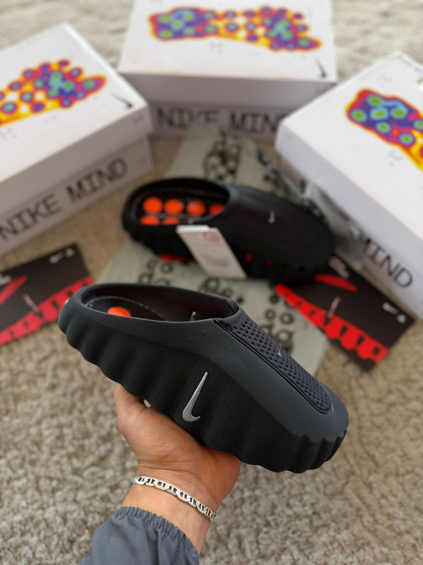 Chancla Nike Mind Negra