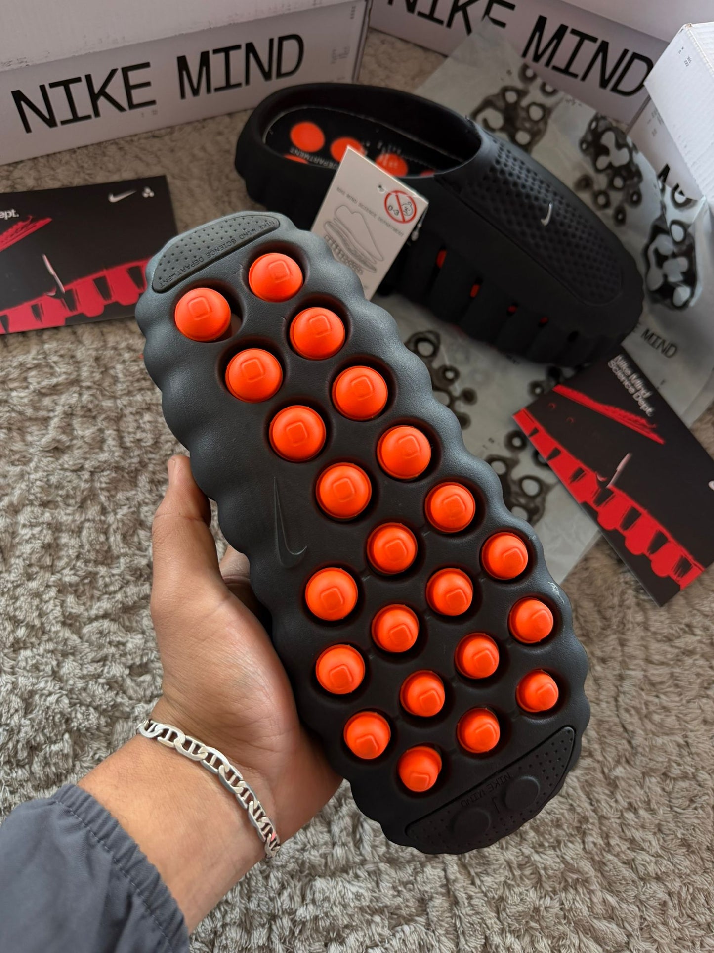 Chancla Nike Mind Negra