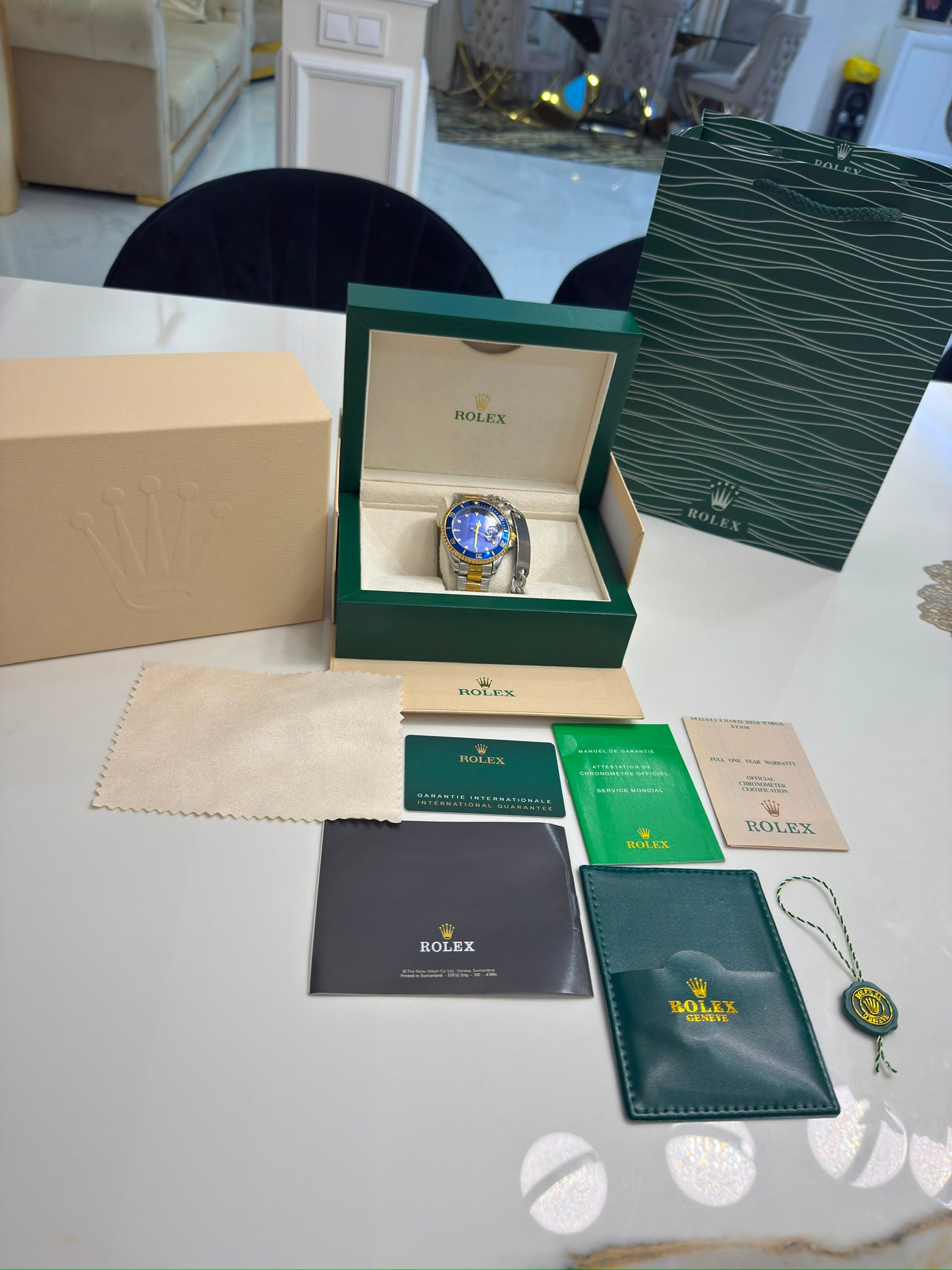 RLX Submariner Con Caja Original Y Pulsera De Regalo