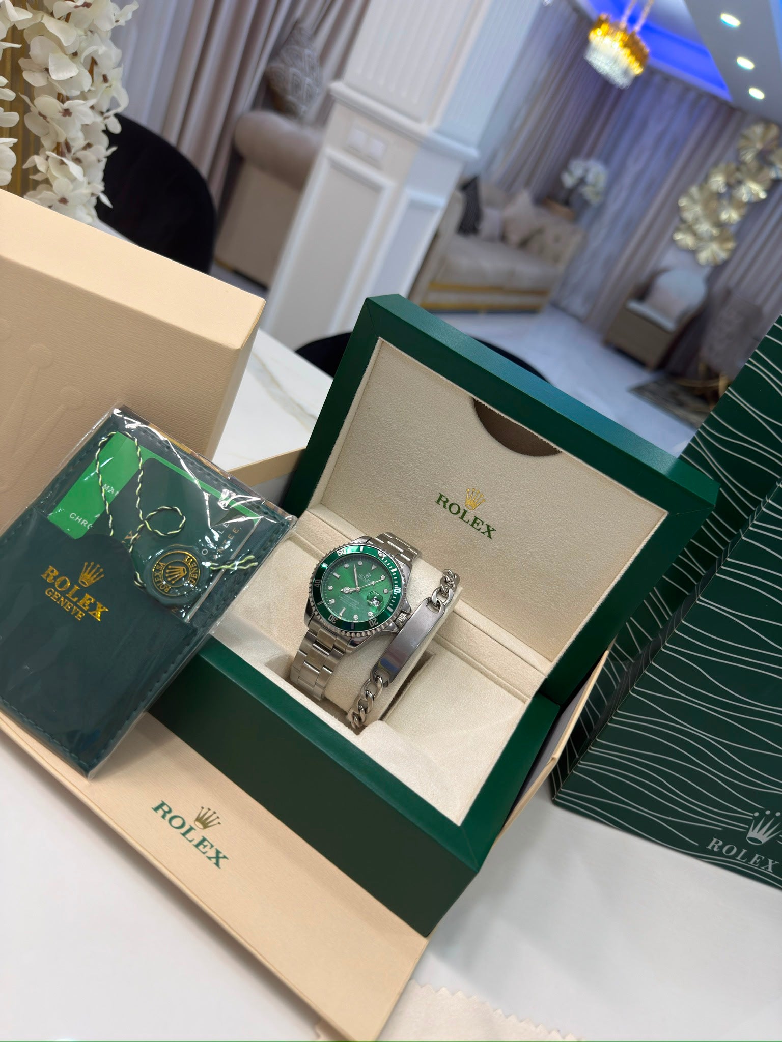 RLX Submariner Con Caja Original Y Pulsera De Regalo
