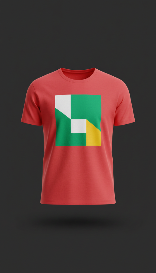 Camiseta gráfica rojo señal