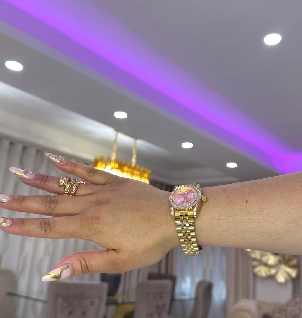 RLX Oyester Rosa Mujer con Caja Original Y Pulsera De Regalo