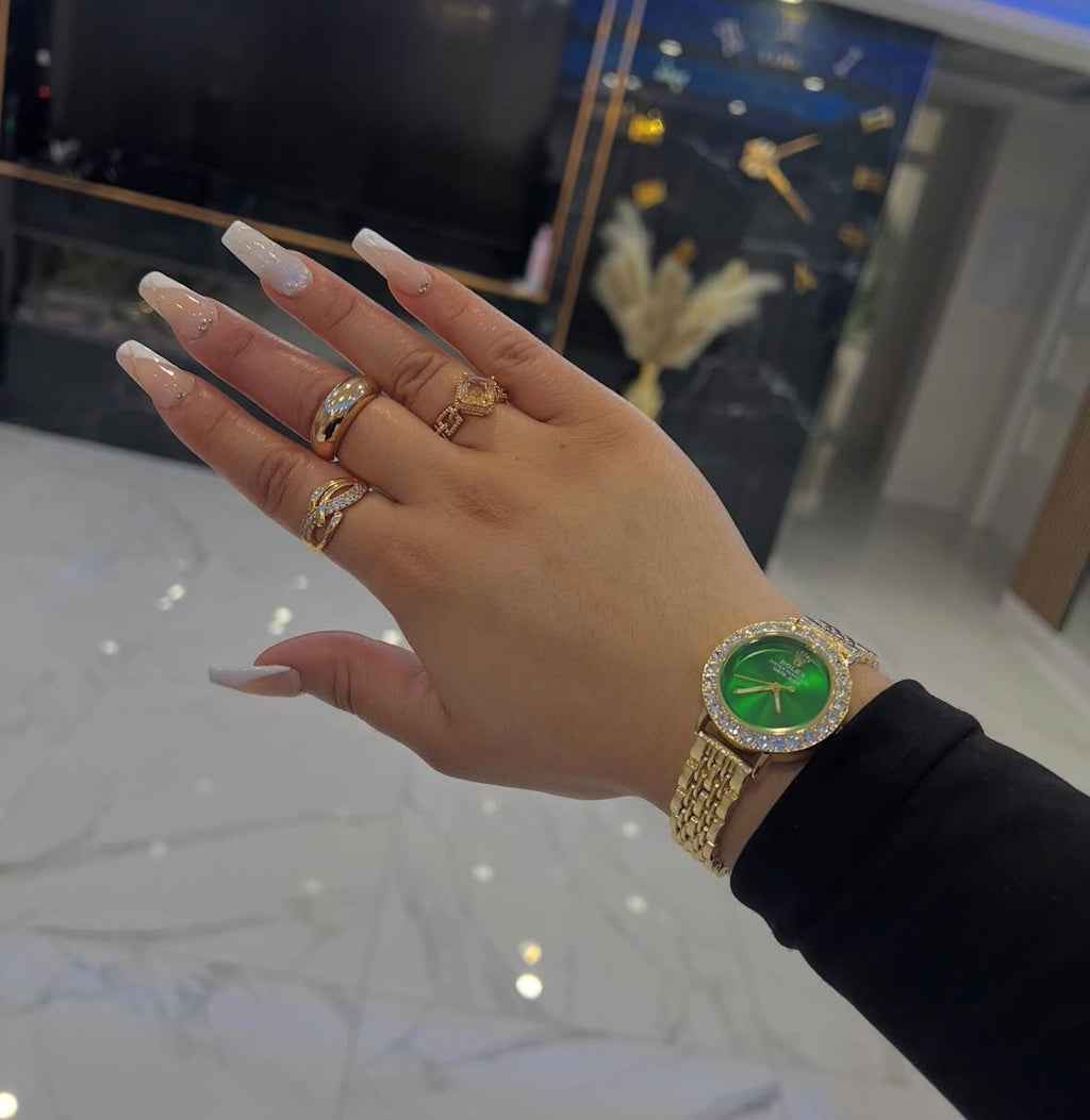 RLX Mujer Verde Con Caja Original Y Pulsera De Regalo