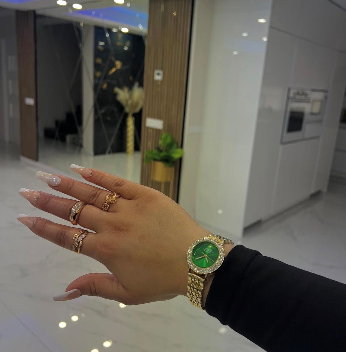 RLX Mujer Verde Con Caja Original Y Pulsera De Regalo