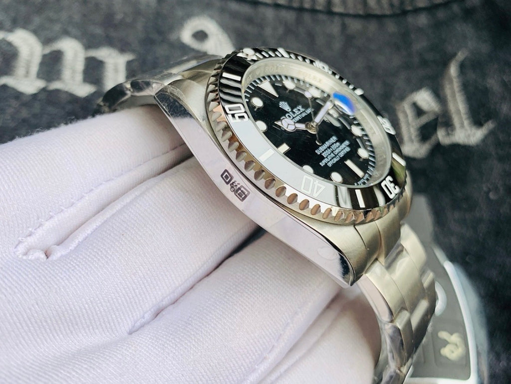 RLX Submariner Bisel Negro Con Caja Original Y Pulser De Regalo