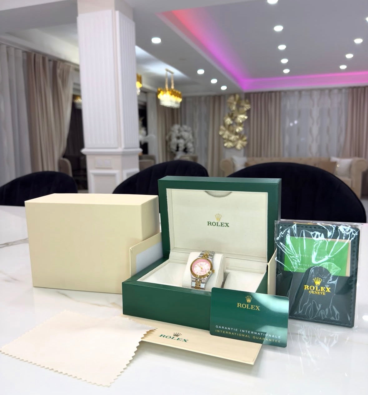 RLX Oyster Con Caja Original Y Pulsera De Regalo