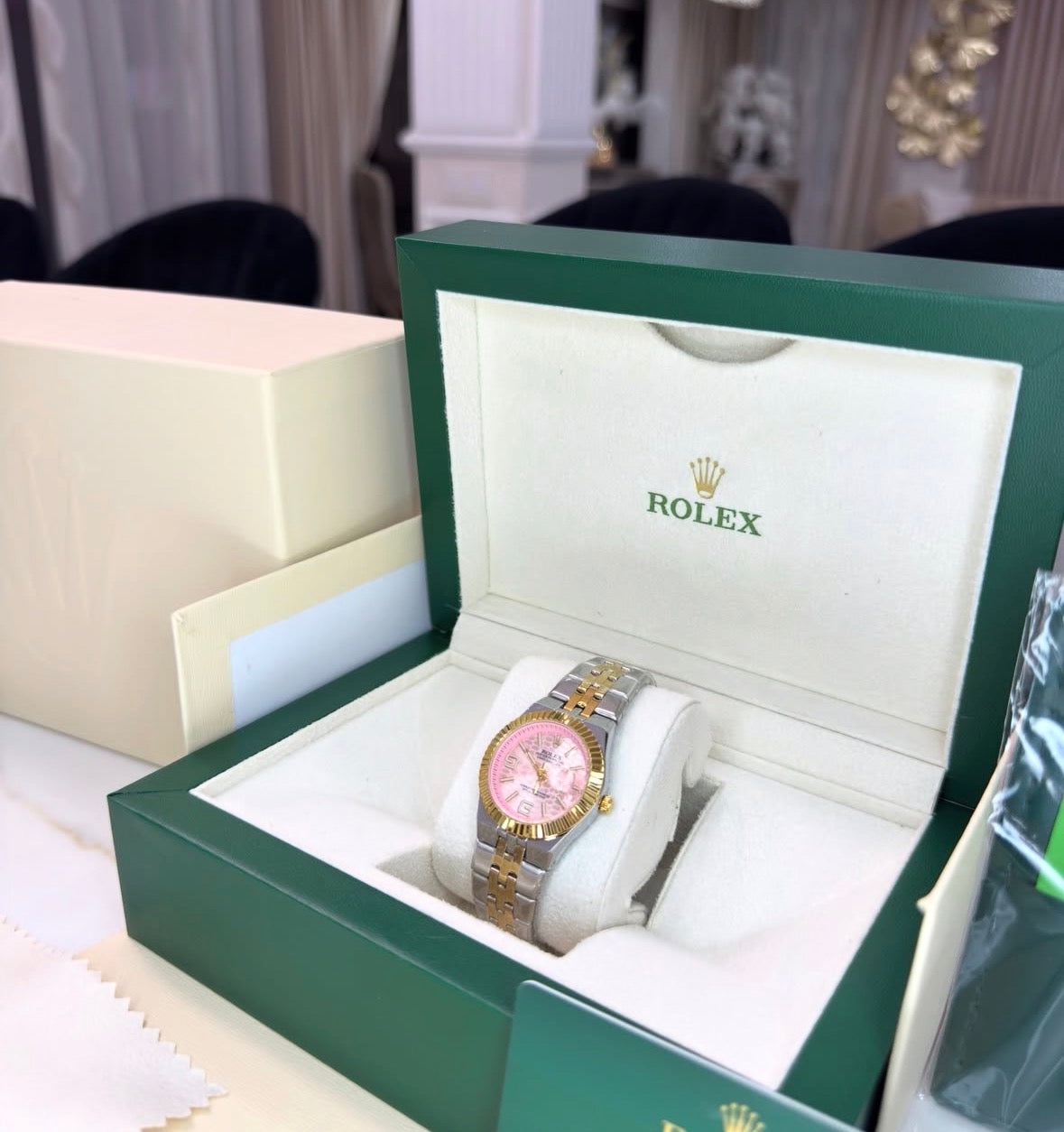 RLX Oyster Con Caja Original Y Pulsera De Regalo