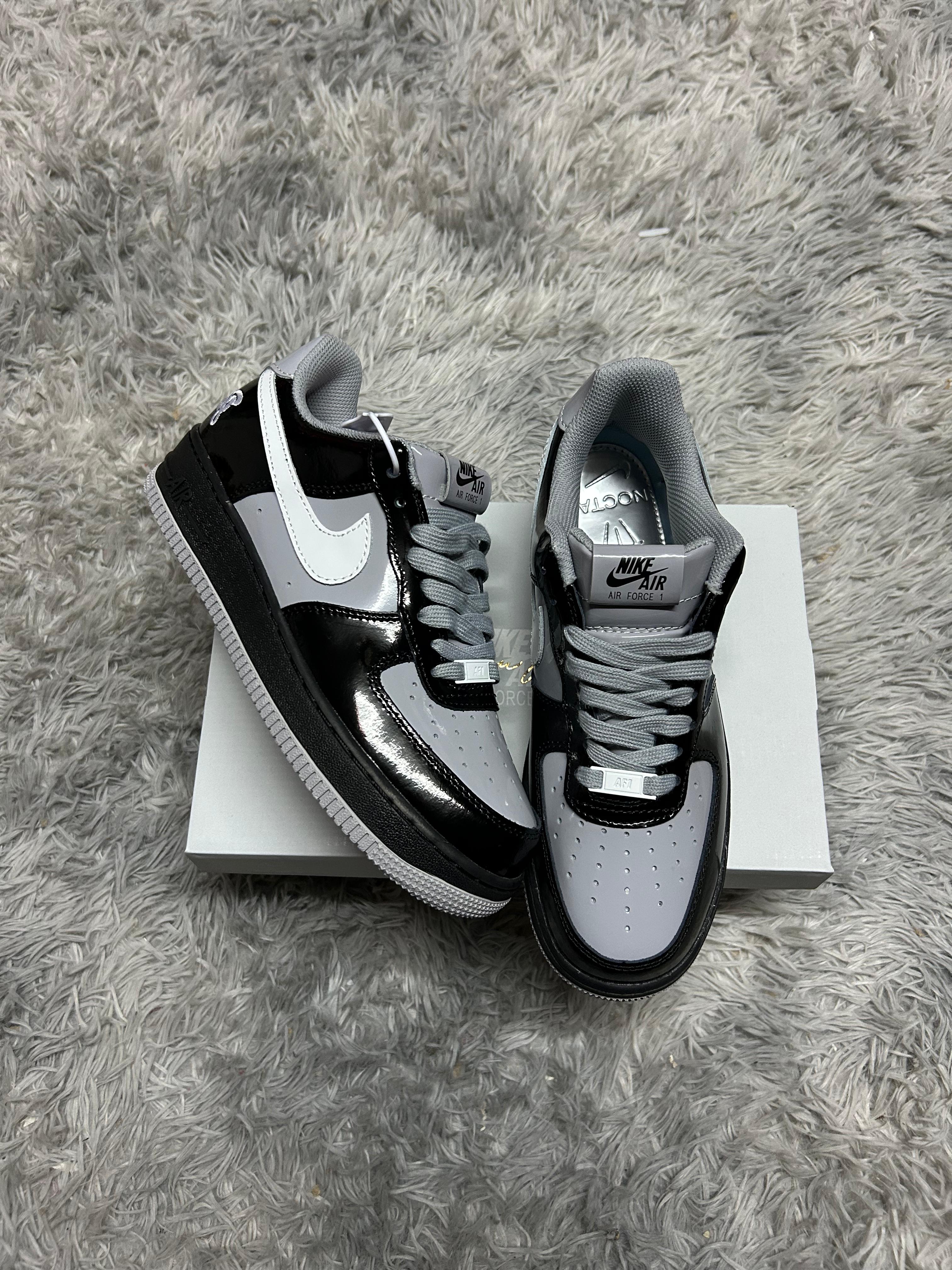 Zapatilla Nike Air Force 1 Low Syna Central Cee Black White Smoke Grey
