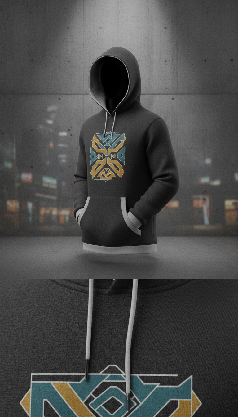 Sudadera urbana con gráfico exclusivo